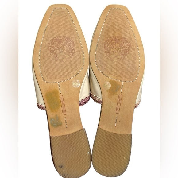 Vince Camuto Pandie Woven Leather Slide Mules Women's Size 6 - Picture 10 of 12